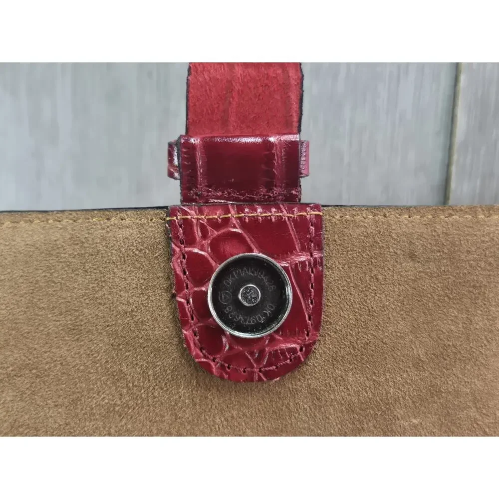 Patricia Nash Tauriana Leather Crossbody Organizer RED Leather